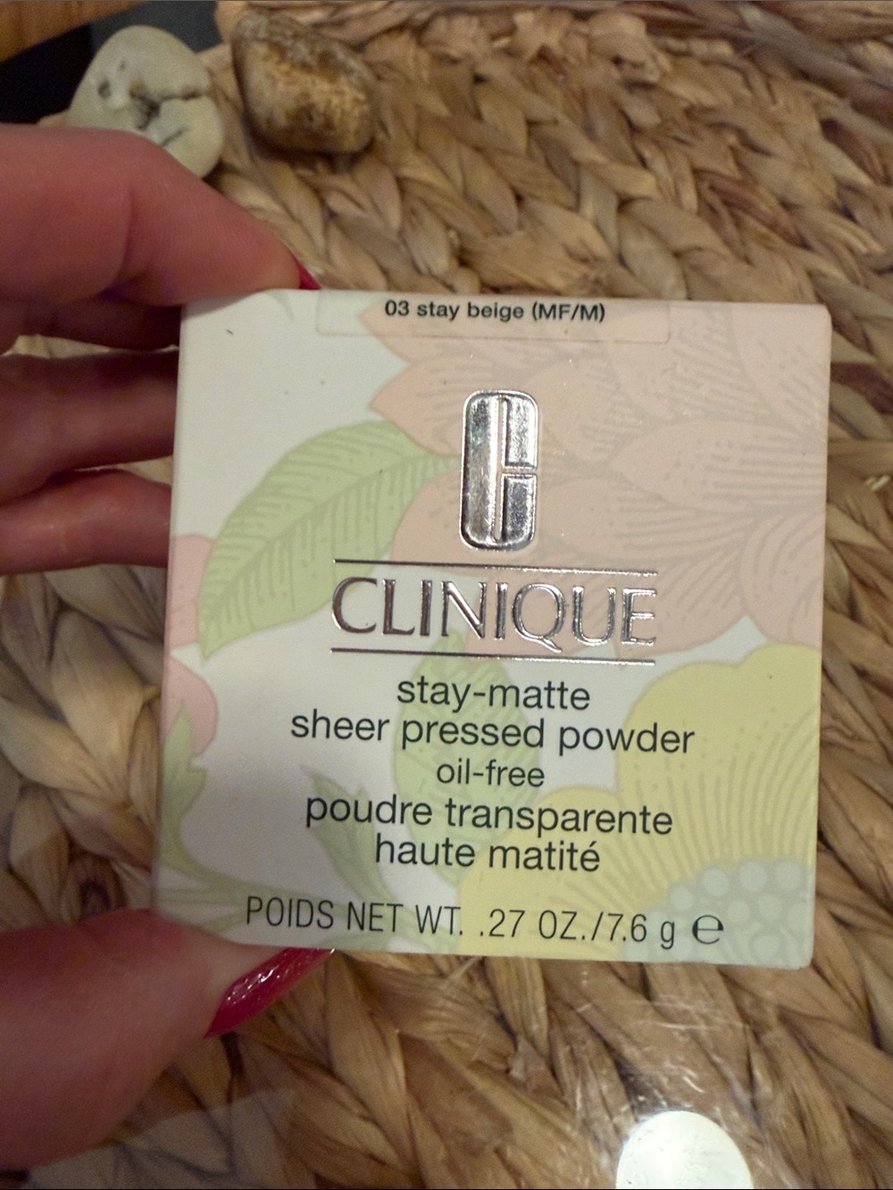 Clinique stay matte sheer pressed powder oil free in color stay beige NIB